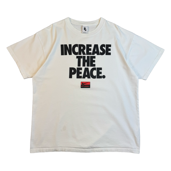 Nike x Stussy Increase The Peace Tee White (USED) | Vitnage Clothing Store Canada