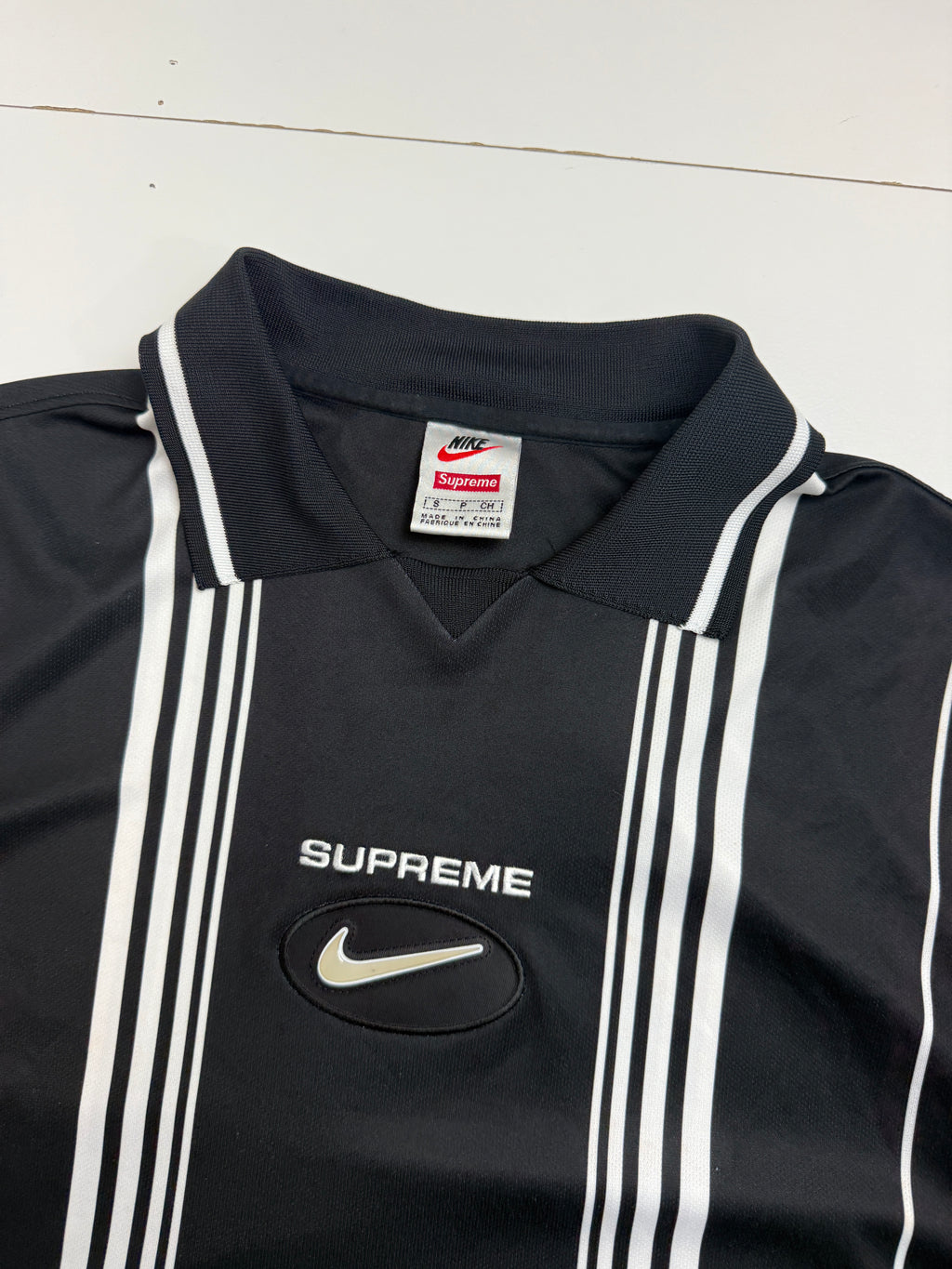 Supreme x Nike Jewel Stripe Soccer Jersey (USED)