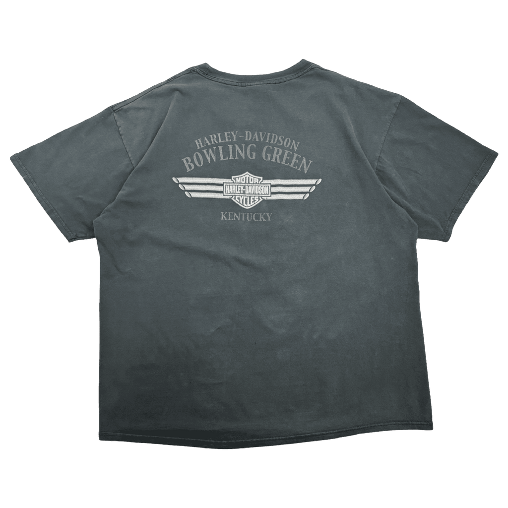 Vintage 2000s Harley Davidson Who Let The Hogs Out Tee Black