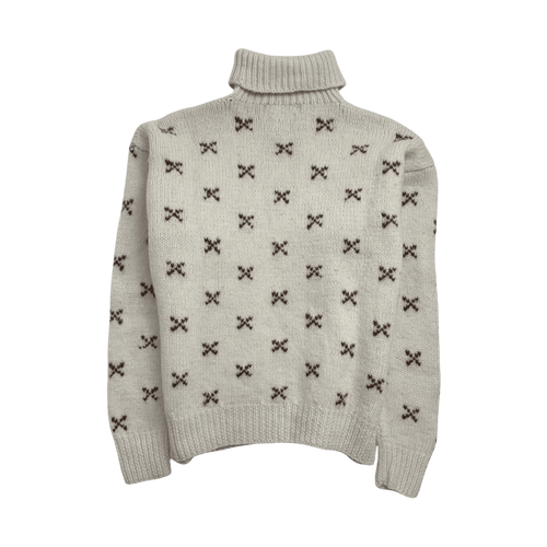 Vintage 90s Club Monaco Knit Sweater White | Vintage Clothing Store Canada
