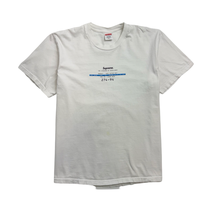 Supreme Standard Tee White (USED) | Vitnage Clothing Store Canada