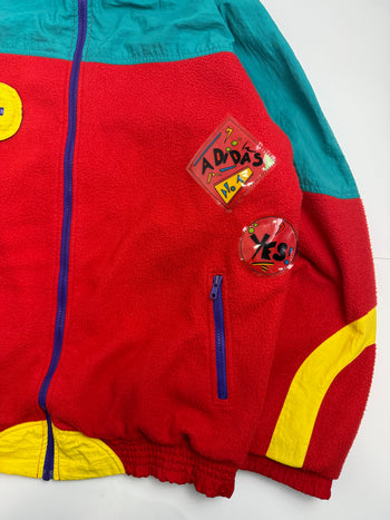 Vintage 1990's Adidas Adventure Polar Fleece Jacket Multi