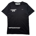 OFF-WHITE Ice Man Imressionism Tee Black (USED)