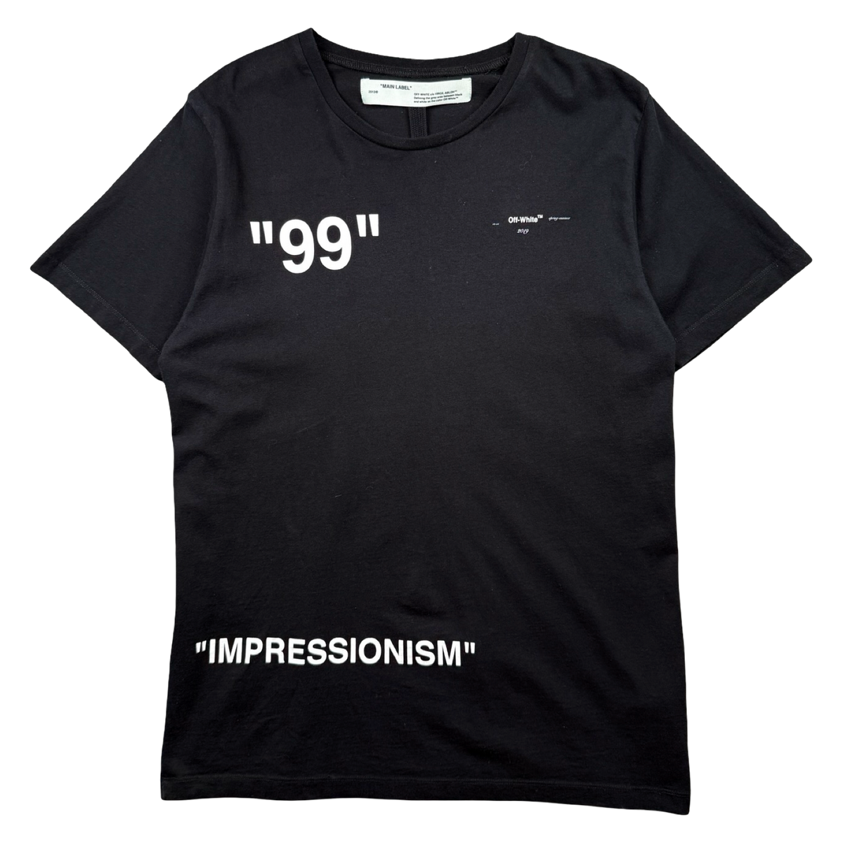 OFF-WHITE Ice Man Imressionism Tee Black (USED)