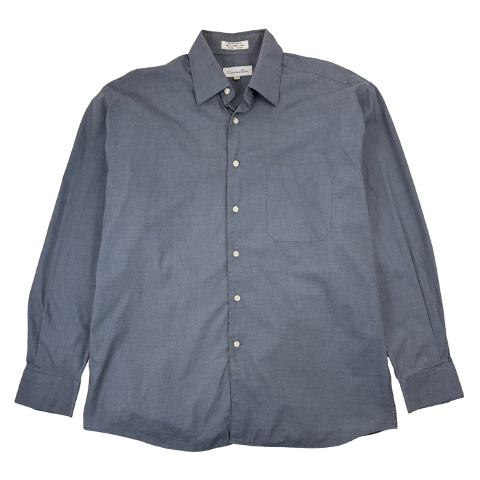Vintage Christian Dior Dress Shirt Grey | Vitnage Clothing Store Canada