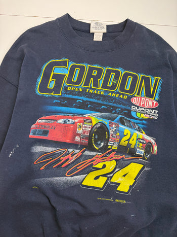 Vintage 1998 Jeff Gordon Nascar Racing Sweatshirt Navy