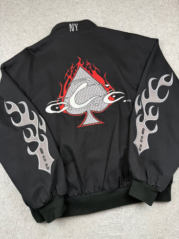 Vintage Orange County Choppers Flame Sleeve Canvas Jacket Black