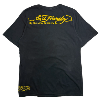 Ed Hardy Christian Audigier Tiger Tee Black