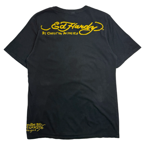 Ed Hardy Christian Audigier Tiger Tee Black | Vintage Clothing Store Canada