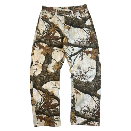 Stussy Realtree Camo Jeans White (USED) | Vintage Clothing Store Canada