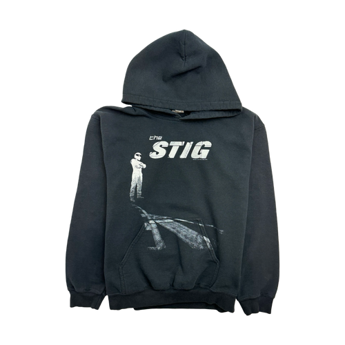 (S) Vintage '05 The Stig Top Gear Hoodie Black | Vintage Clothing Store Canada