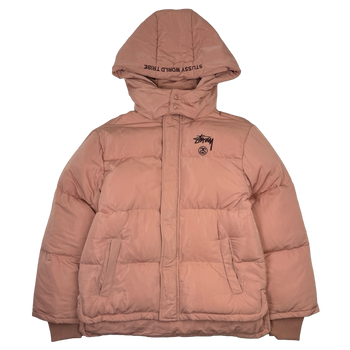 Women’s Stussy Tribe Puffer Jacket Pink (USED)