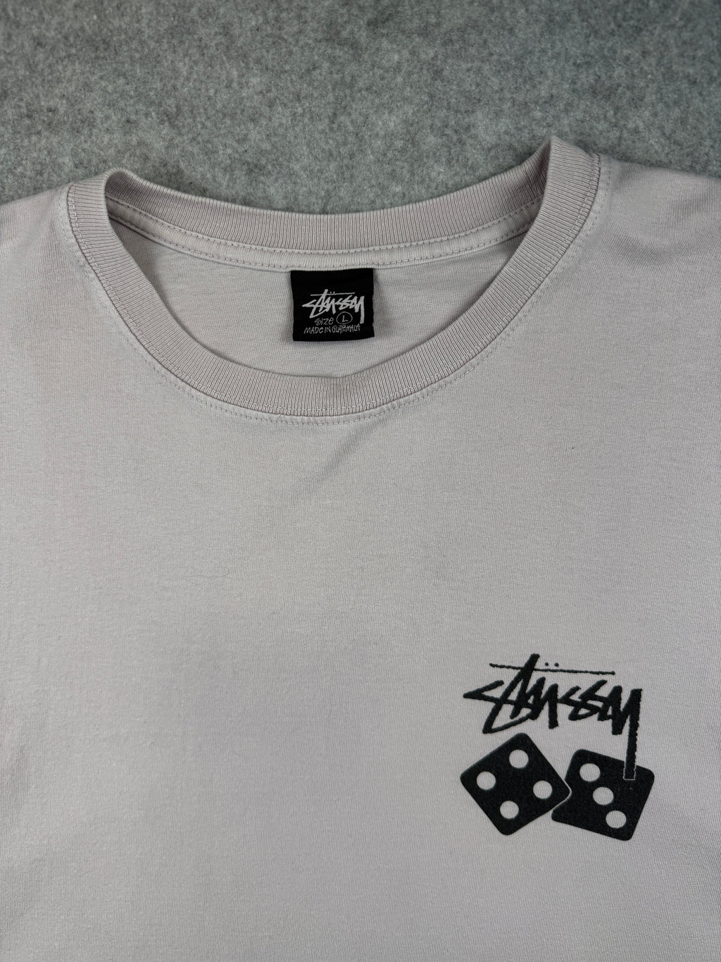 Stussy Dice Pigment Dyed Tee Blush Pink (USED)