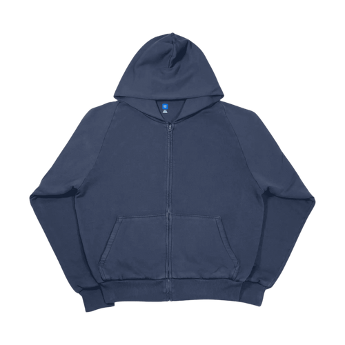 Yeezy x Gap Unreleased Zip-up Hoodie Navy | Vintage Clothing Store Canada