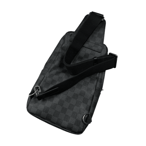 Louis Vuitton Damier Graphite Avenue Sling Bag Blue/Black | Vintage Clothing Store Canada