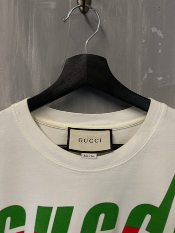 Gucci Blade Logo Tee White (USED)