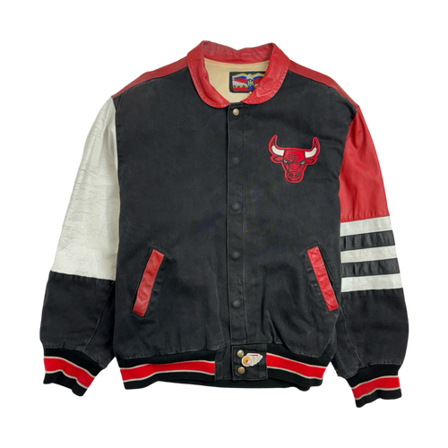 (XL) Vintage Jeff Hamilton Chicago Bulls Varsity Jacket | Vintage Clothing Store Canada