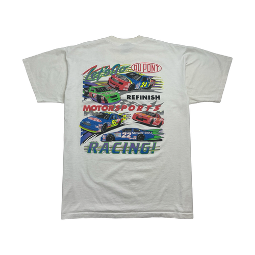 (L) Vintage '93 Dupont Nascar Racing Tee White | Vintage Clothing Store Canada