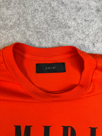 Amiri Spell Out Logo Tee Orange (USED)