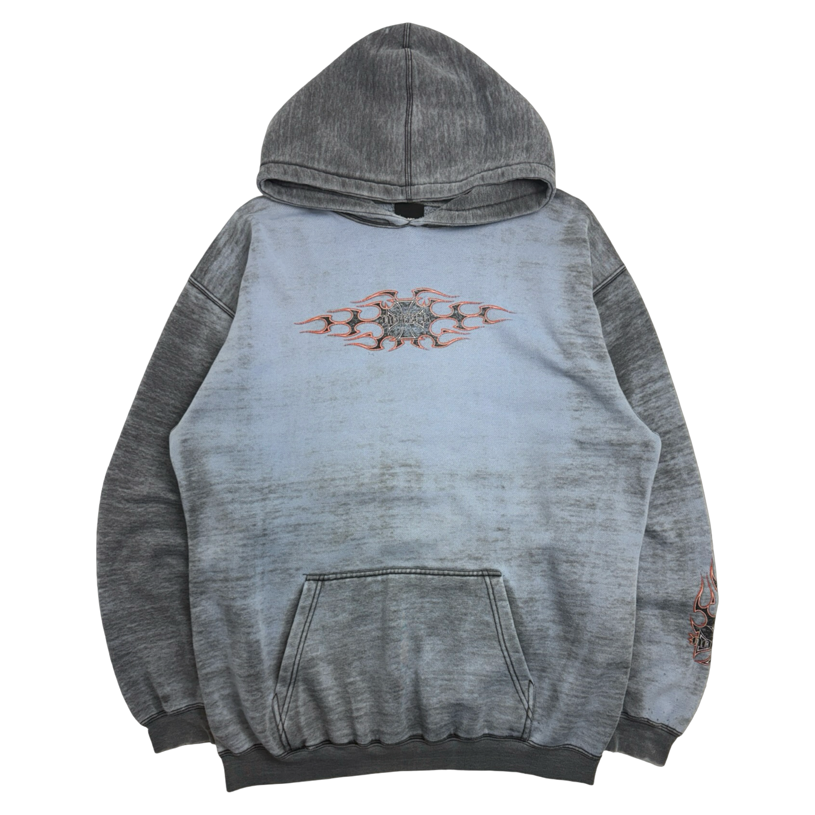 Vintage 2000s No Fear Hoodie Faded Blue