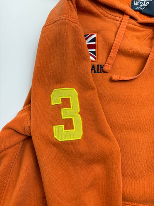 (M) Vintage 2000s Polo Ralph Lauren Hoodie Orange | Vitnage Clothing Store Canada