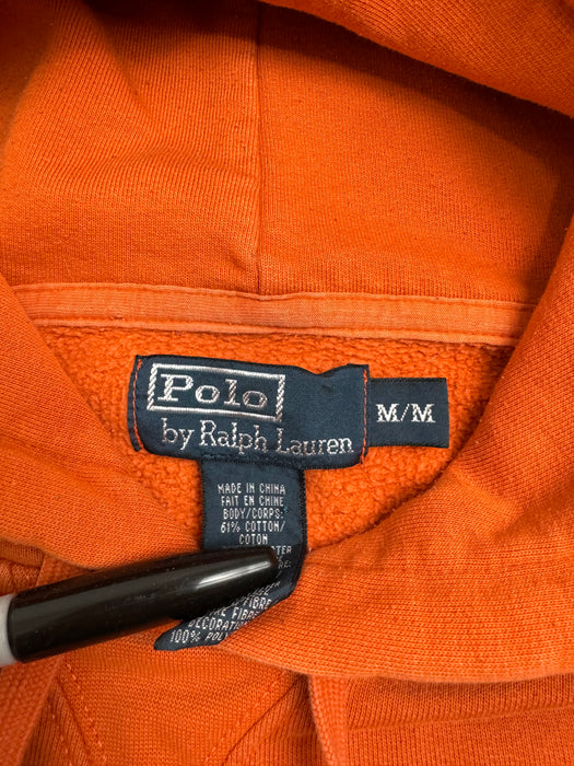 (M) Vintage 2000s Polo Ralph Lauren Hoodie Orange | Vitnage Clothing Store Canada