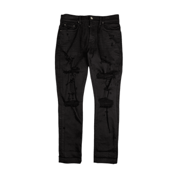 Amiri MX1 Distressed Effect Jeans Black (USED)