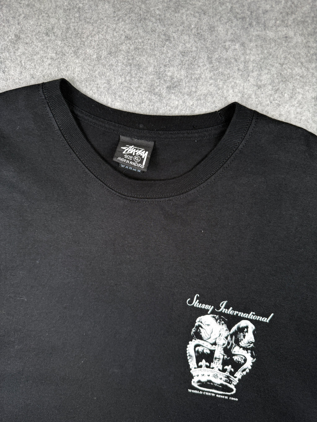 Stussy Dog Crown Tee Black (USED)