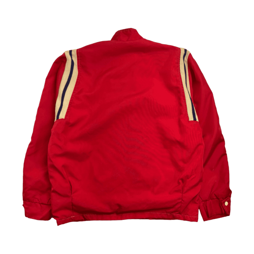 Vintage 60s Satin Bomber Style Jacket Red | Vintage Clothing Store Canada