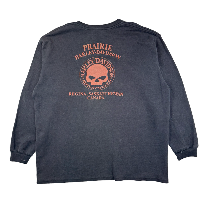 Harley Davidson Genuine Motors Regina L/S Tee Black | Vitnage Clothing Store Canada
