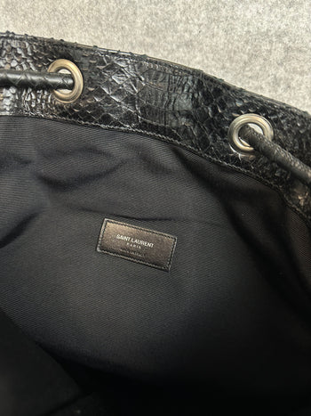 Saint Laurent Rider Bucket Medium Bucket Bag Black