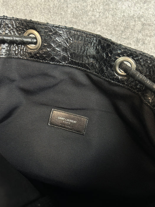 Saint Laurent Rider Bucket Medium Bucket Bag Black | Vitnage Clothing Store Canada