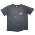 Vintage Harley Davidson Lancaster Spaceship Tee Black