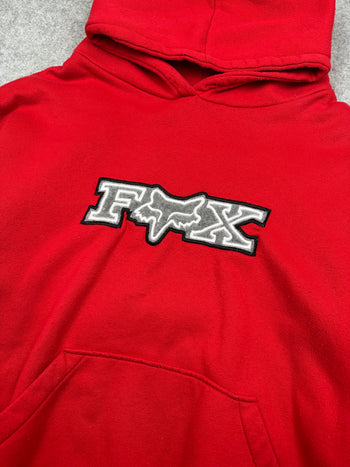 Vintage Fox Racing Logo Hoodie Red