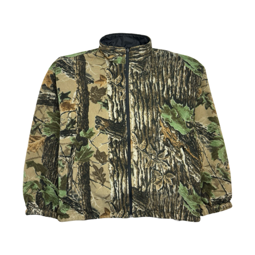 (XXL) Vintage Duxbak Camo Reversible ZIp-Up Jacket | Vintage Clothing Store Canada