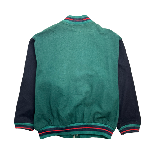 (XL) Vintage 90s Lacoste Club Varsity Jacket Green | Vintage Clothing Store Canada