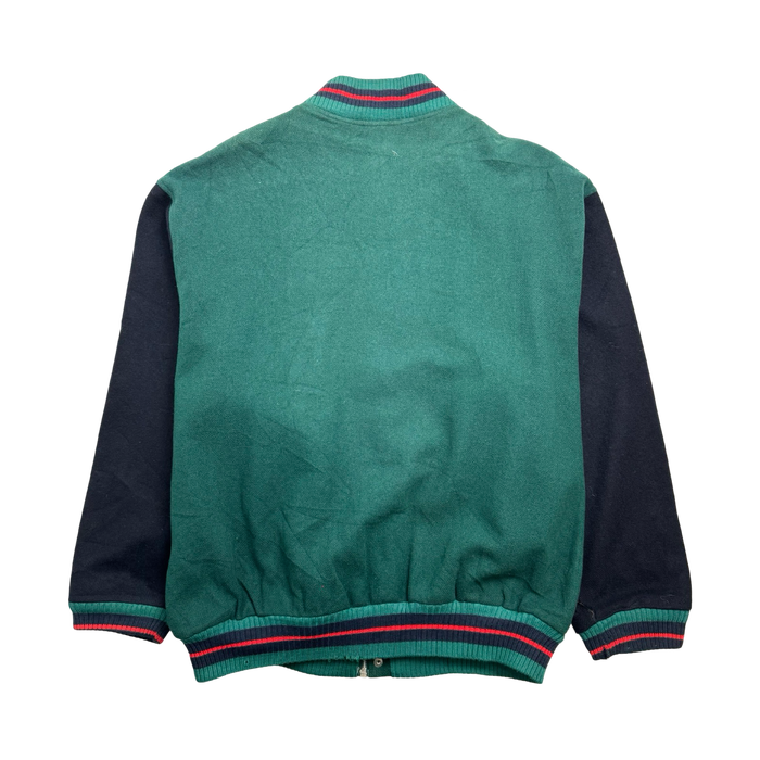 (XL) Vintage 90s Lacoste Club Varsity Jacket Green | Vitnage Clothing Store Canada