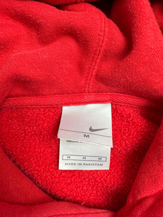 (M) Vintage 2000s Nike Big Swoosh Hoodie Red | Vitnage Clothing Store Canada