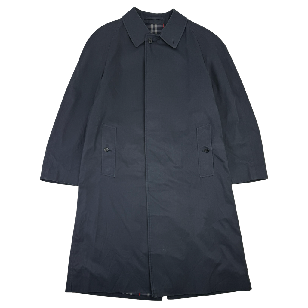 Vintage Men's Burberry Trench Coat Navy