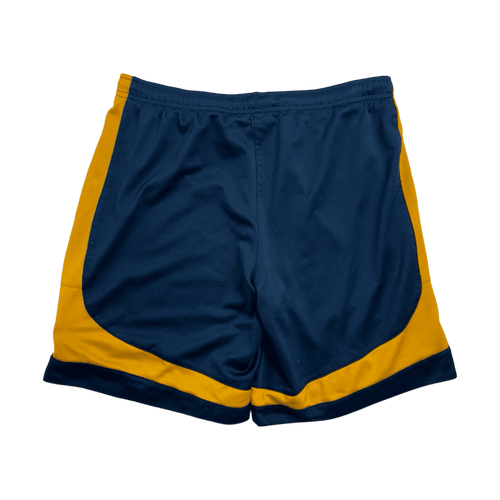 (S) Vintage 90s Nike Basketball Shorts Navy/Yellow | Vintage Clothing Store Canada