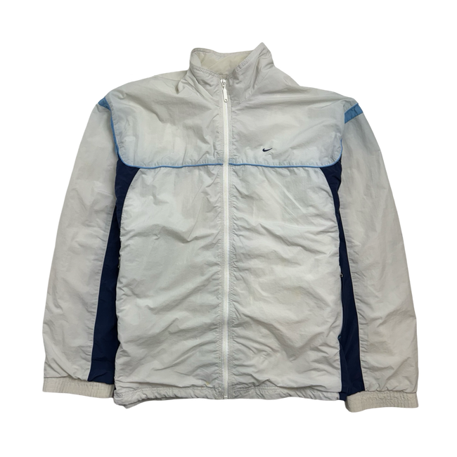 (XL) Vintage 2000s Nike Zip-Up Windbreaker Jacket White