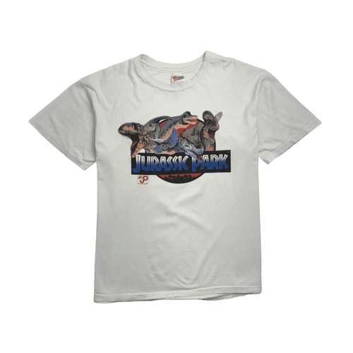 (M) Vintage '93 Jurassic Park Promo Tee White | Vintage Clothing Store Canada