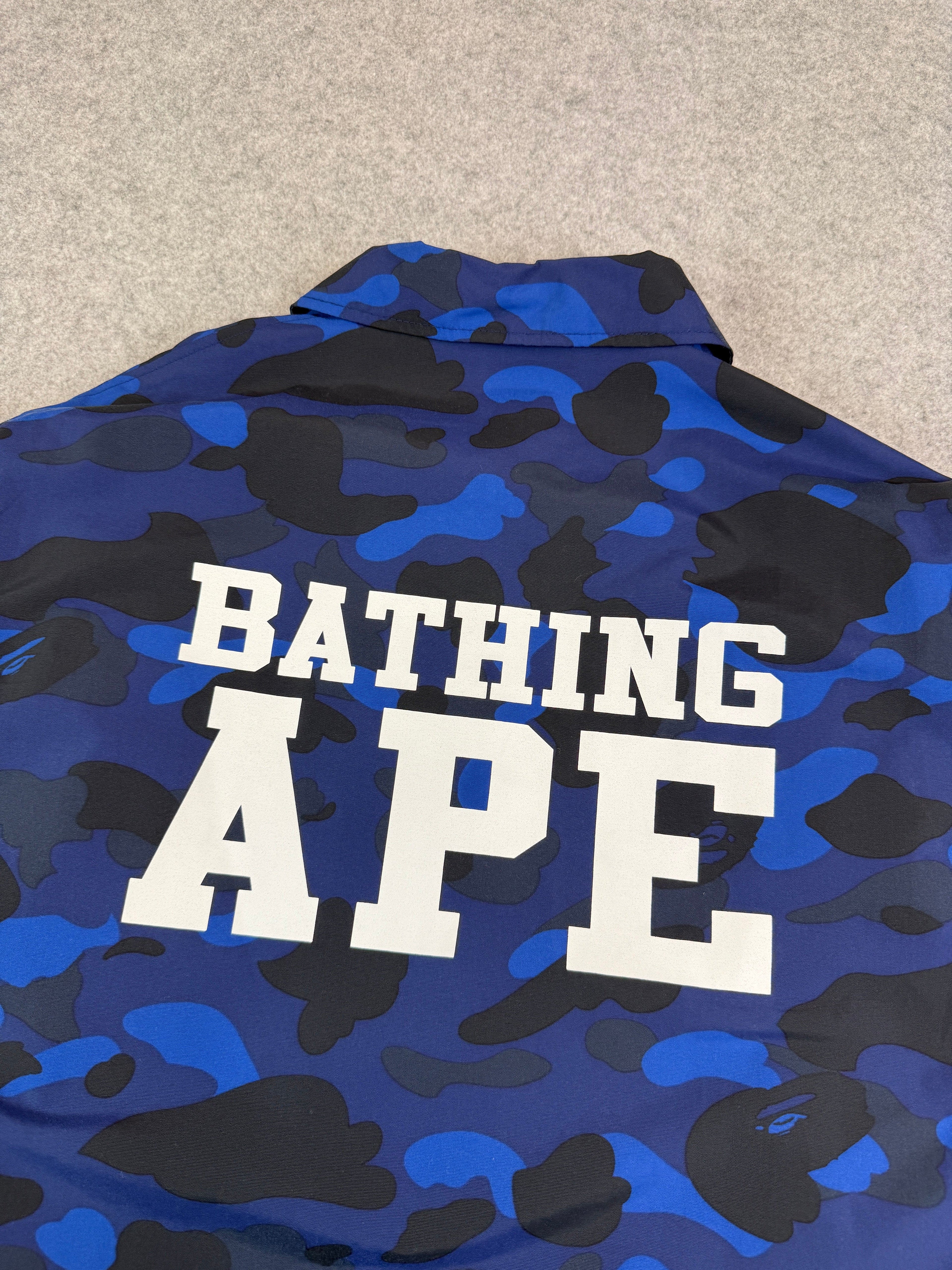 BAPE Color Camo Coach Jacket Blue (USED)