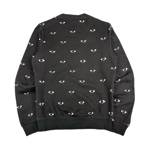 Kenzo All Over Eye Sweatshirt Black (USED) | Vintage Clothing Store Canada