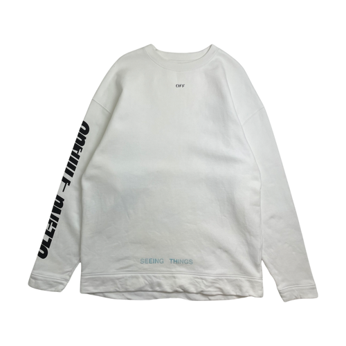 Off-White Marilyn Monroe Crewneck White (USED) | Vintage Clothing Store Canada