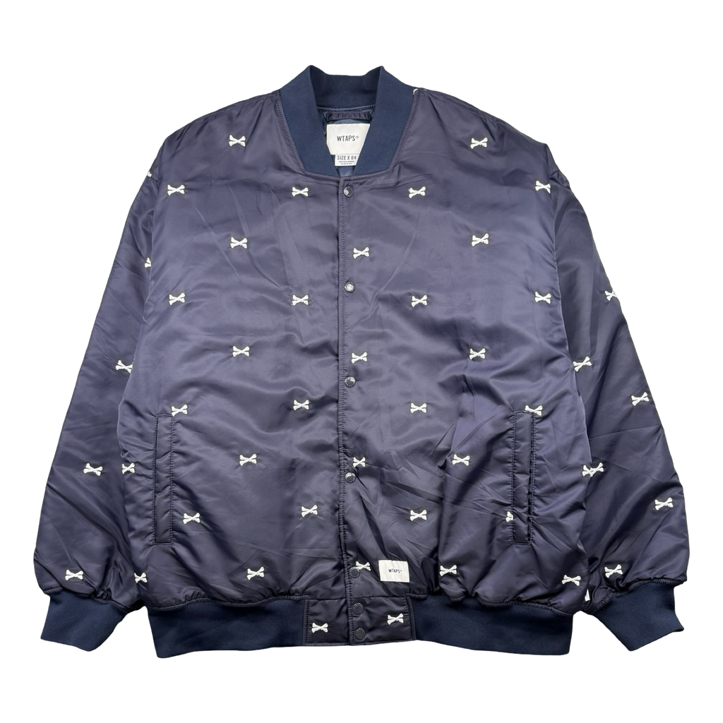 WTAPS Crossbones Team Jacket Navy (USED)