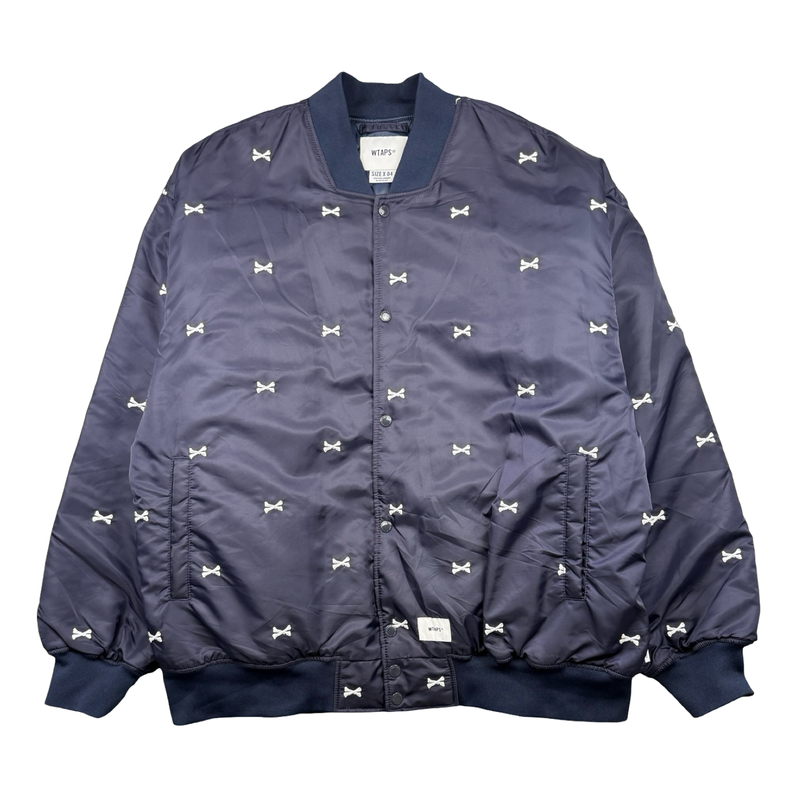 WTAPS Crossbones Team Jacket Navy (USED)