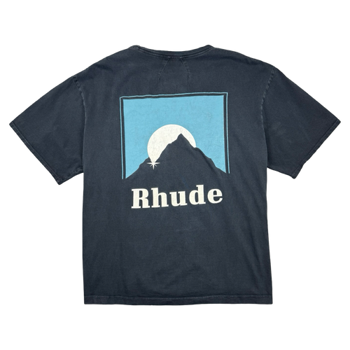 Rhude Moonlight Tee Navy (USED) | Vintage Clothing Store Canada