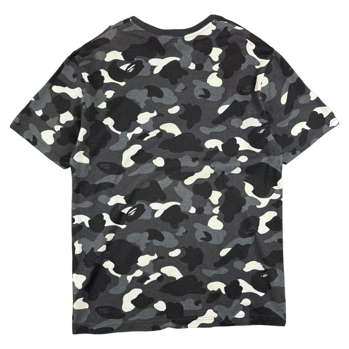 BAPE City Camo Ape Head Tee Black/Grey (USED) | Vitnage Clothing Store Canada