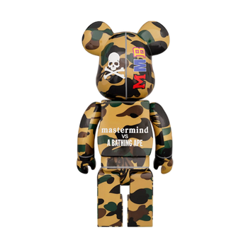 Bearbrick Mastermind vs Bape(R) 1000% Yellow Camo